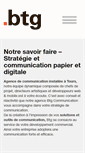 Mobile Screenshot of btg-communication.fr